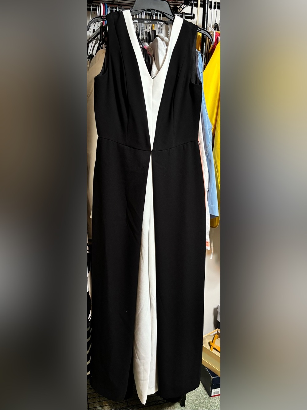 Joseph Ribkoff Black Jumpsuit with Waist Tie - Picture 3 of 10